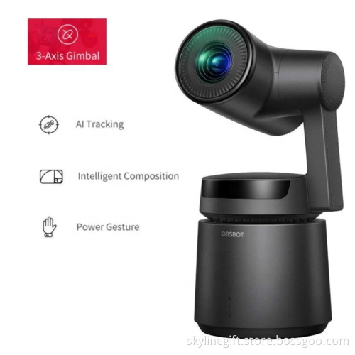 15X Zoom Auto Mini Director AI Camera 360 degree 4K AI Tracking Video  Shooting  OBSBOT Tail Camera